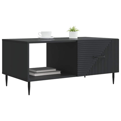 Tavolino da salotto Nero 90 x 50 x 40 cm Legno ingegnerizzato