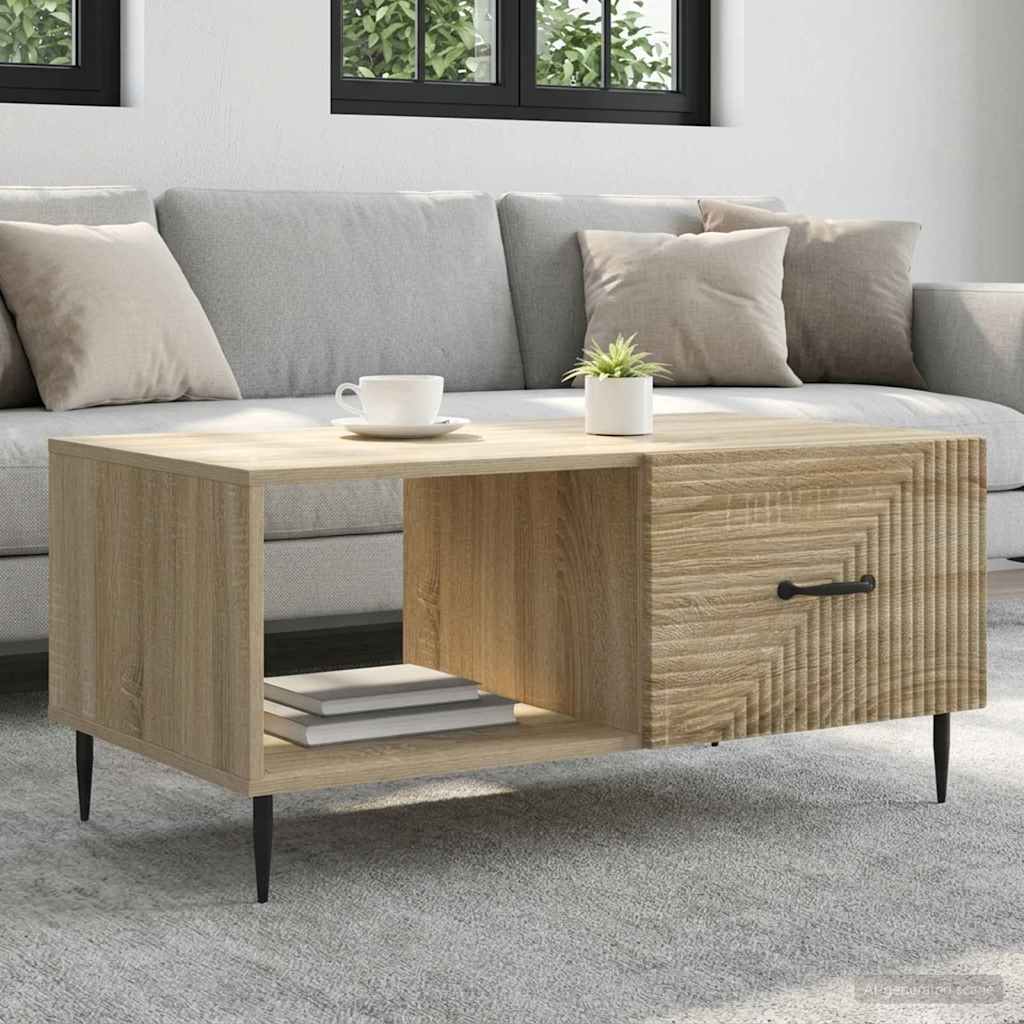 Tavolino da salotto Rovere Sonoma 90 x 50 x 40 cm