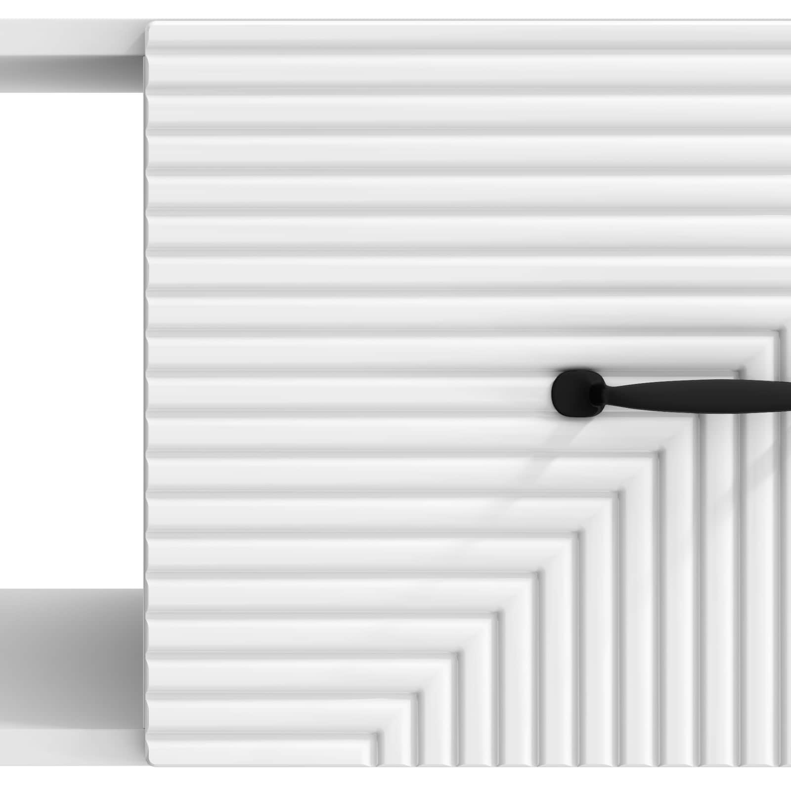 Tavolino da salotto Bianco Lucido 90 x 50 x 40 cm | homemem39