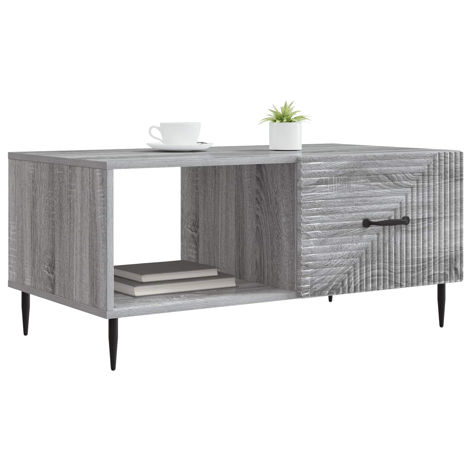 Tavolino da salotto Grigio Sonoma 90 x 50 x 40 cm | homemem39
