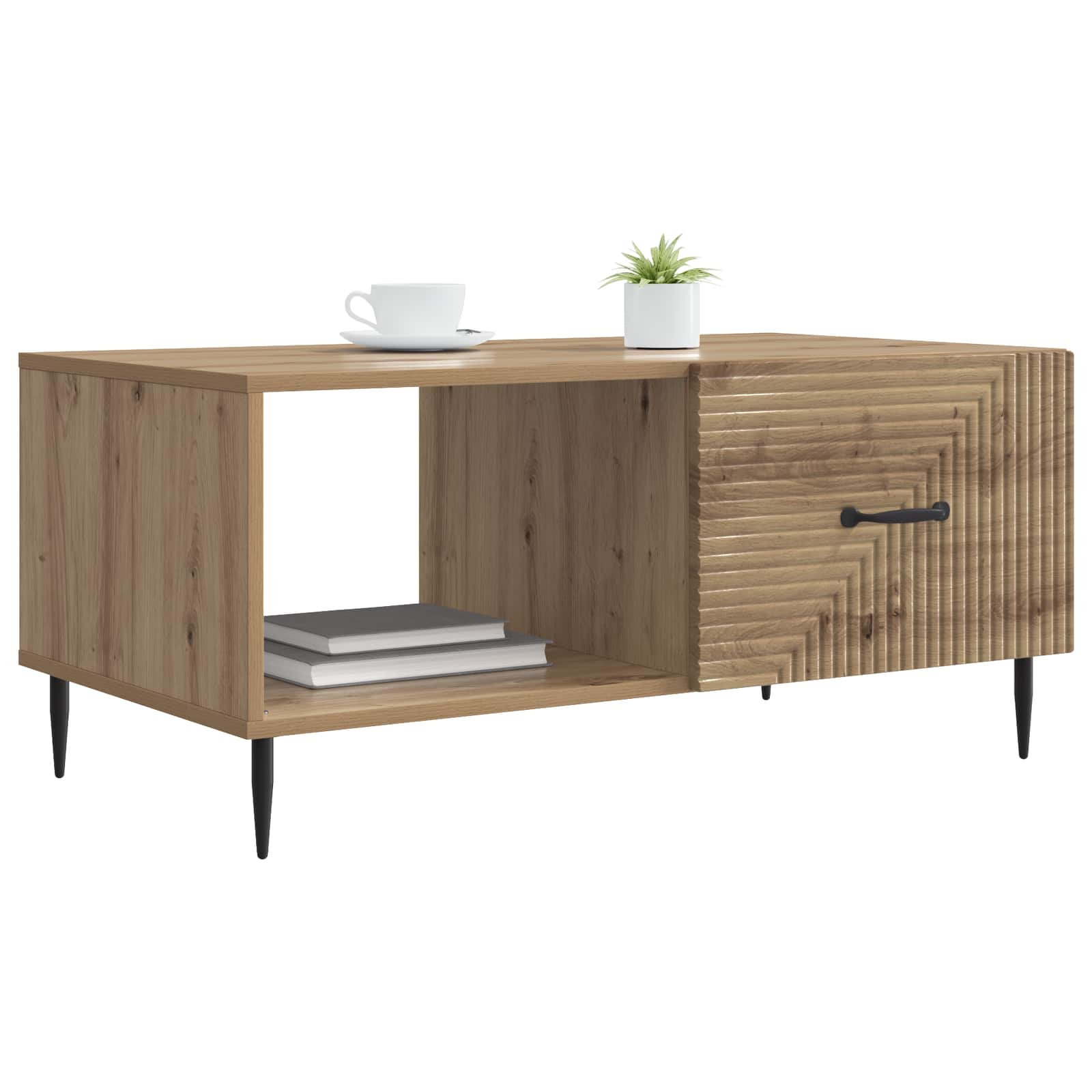 Tavolino da salotto Rovere Artigianale 90 x 50 x 40 cm | homemem39