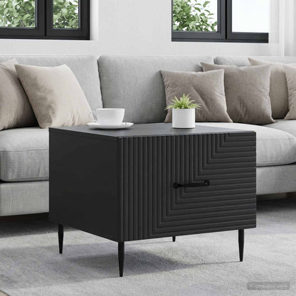 Tavolino da salotto Nero 49 x 50 x 40 cm Legno ingegnerizzato