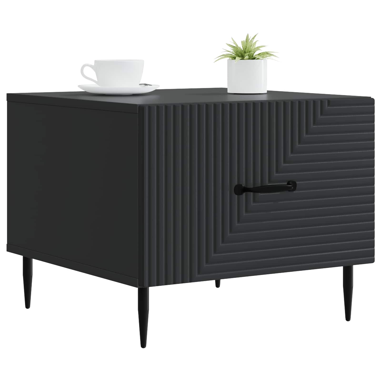 Tavolino da salotto Nero 49 x 50 x 40 cm Legno ingegnerizzato | homemem39