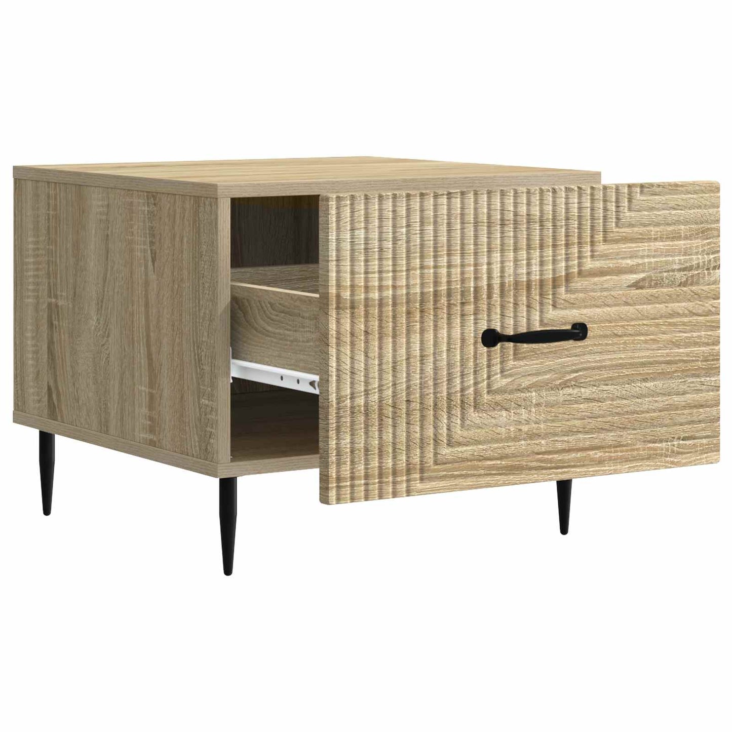 Tavolino da salotto con cassetto Rovere Sonoma 49 x 50 x 40 cm