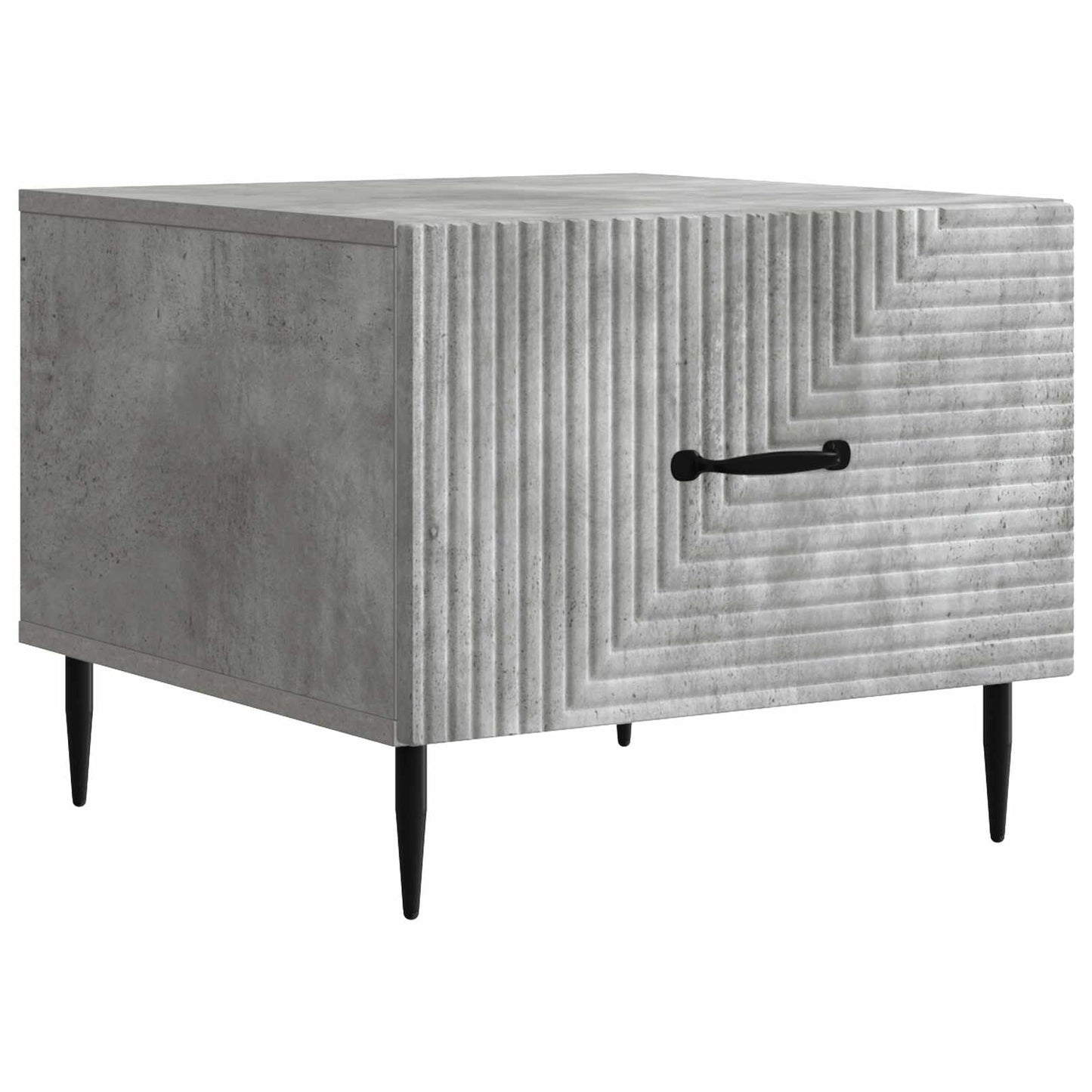 Tavolino da salotto con cassetto Grigio Cemento 49 x 50 x 40 cm | homemem39