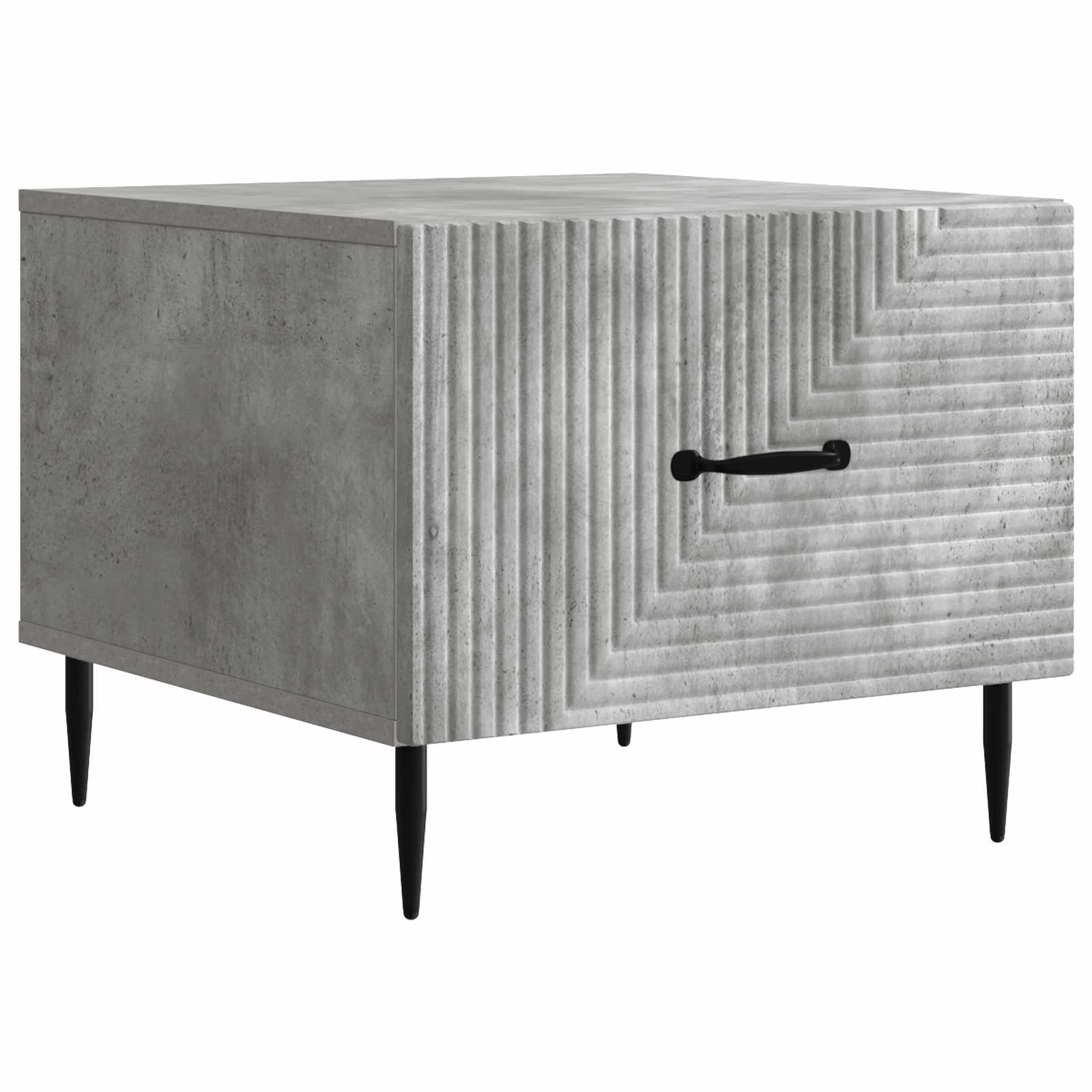 Tavolino da salotto con cassetto Grigio Cemento 49 x 50 x 40 cm | homemem39