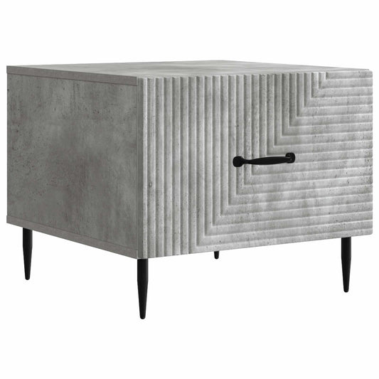 Tavolino da salotto con cassetto Grigio Cemento 49 x 50 x 40 cm | homemem39