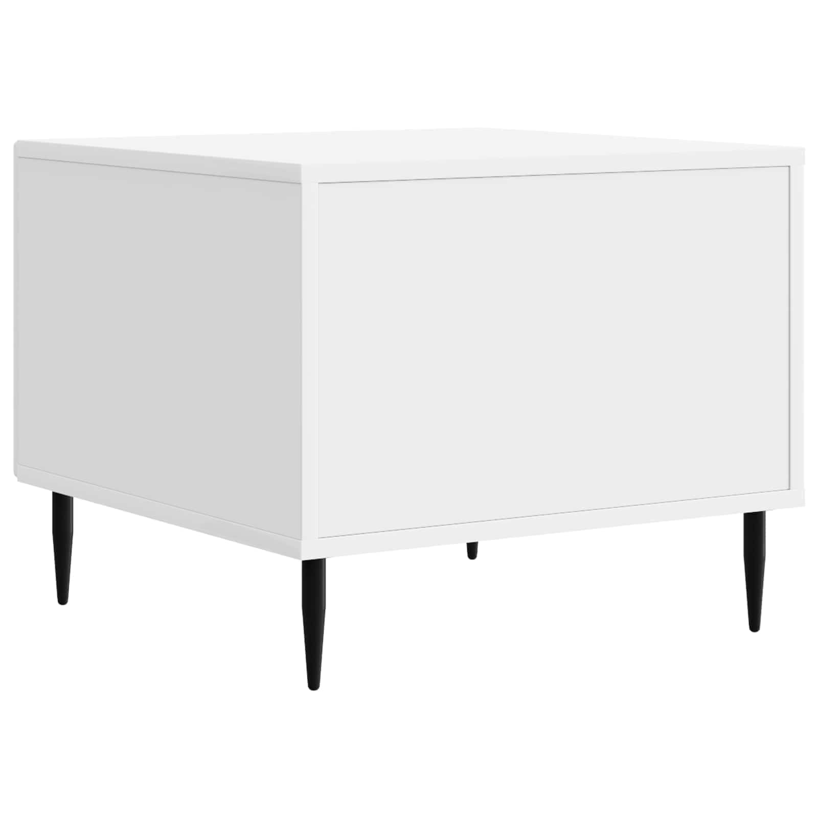 Tavolino da salotto con cassetto Bianco Lucido 49 x 50 x 40 cm | homemem39