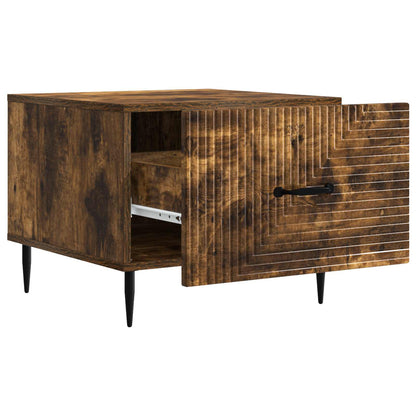 Tavolino da salotto con cassetto Rovere Fumo 49 x 50 x 40 cm