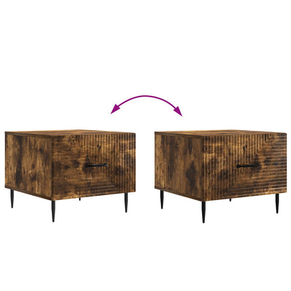 Tavolino da salotto con cassetto Rovere Fumo 49 x 50 x 40 cm | homemem39