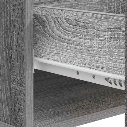 Tavolino da salotto con cassetto Grigio Sonoma 49 x 50 x 40 cm