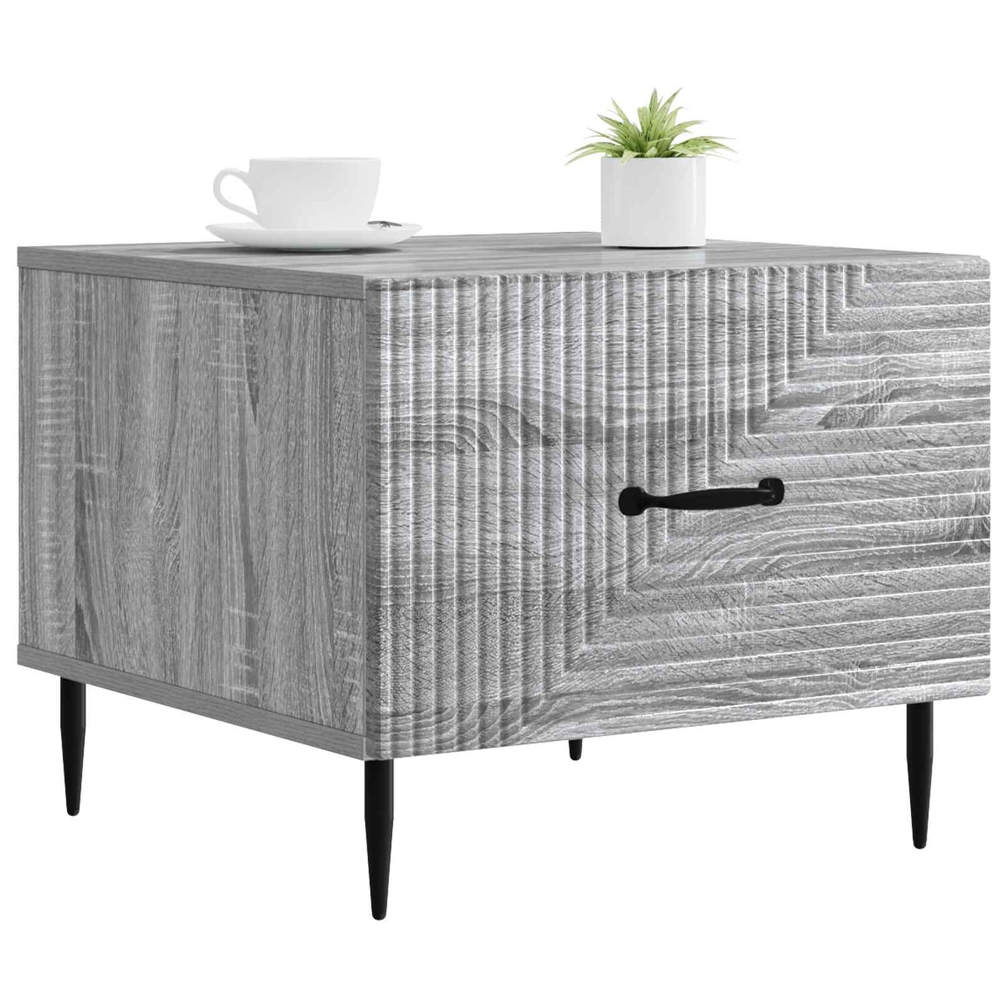 Tavolino da salotto con cassetto Grigio Sonoma 49 x 50 x 40 cm | homemem39