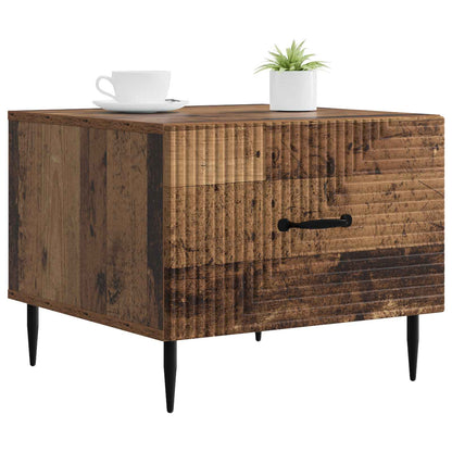Tavolino da salotto con cassetto Legno antico 49 x 50 x 40 cm