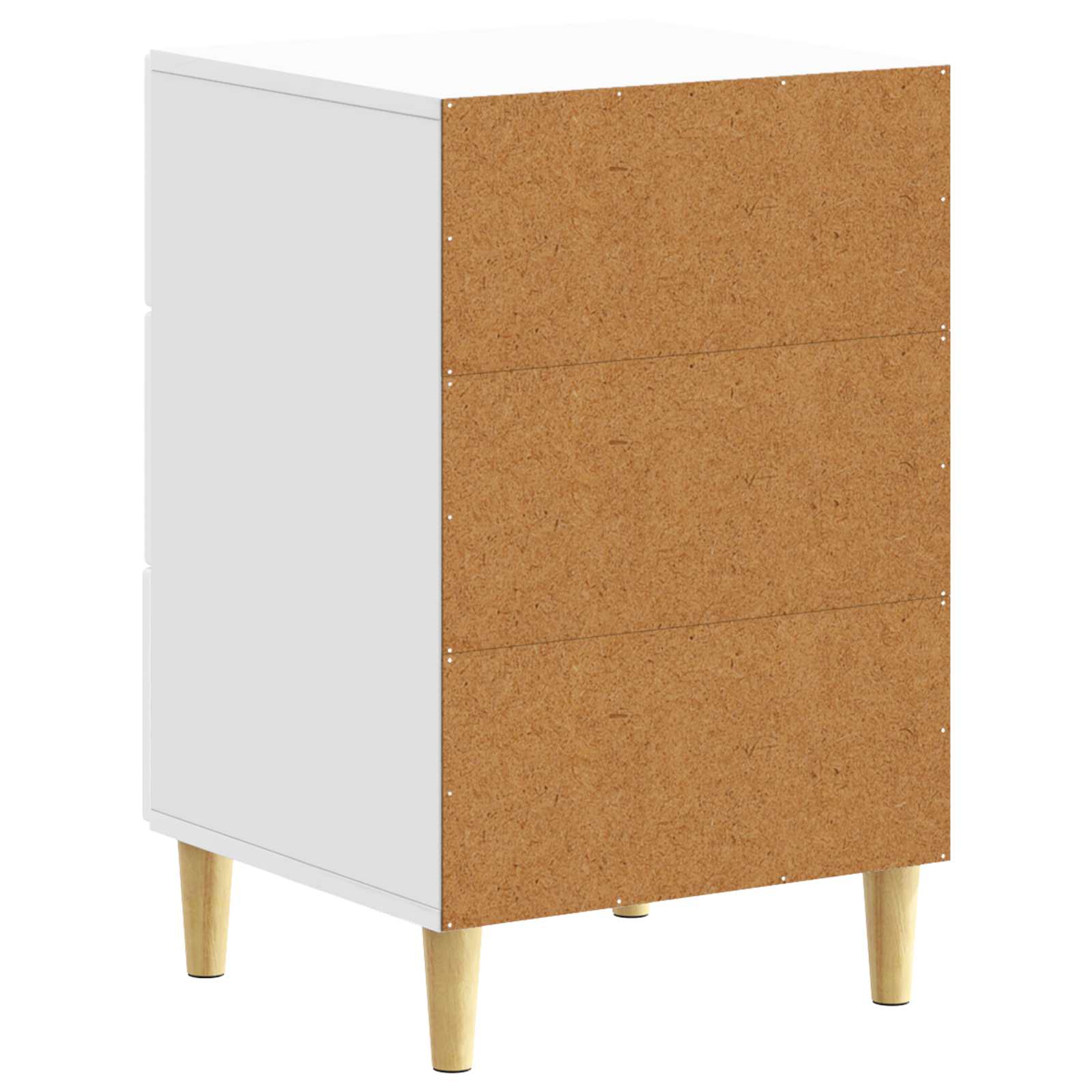 Comodino Bianco Lucido 43 x 39,5 x 66,5 cm Legno ingegnerizzato | homemem39