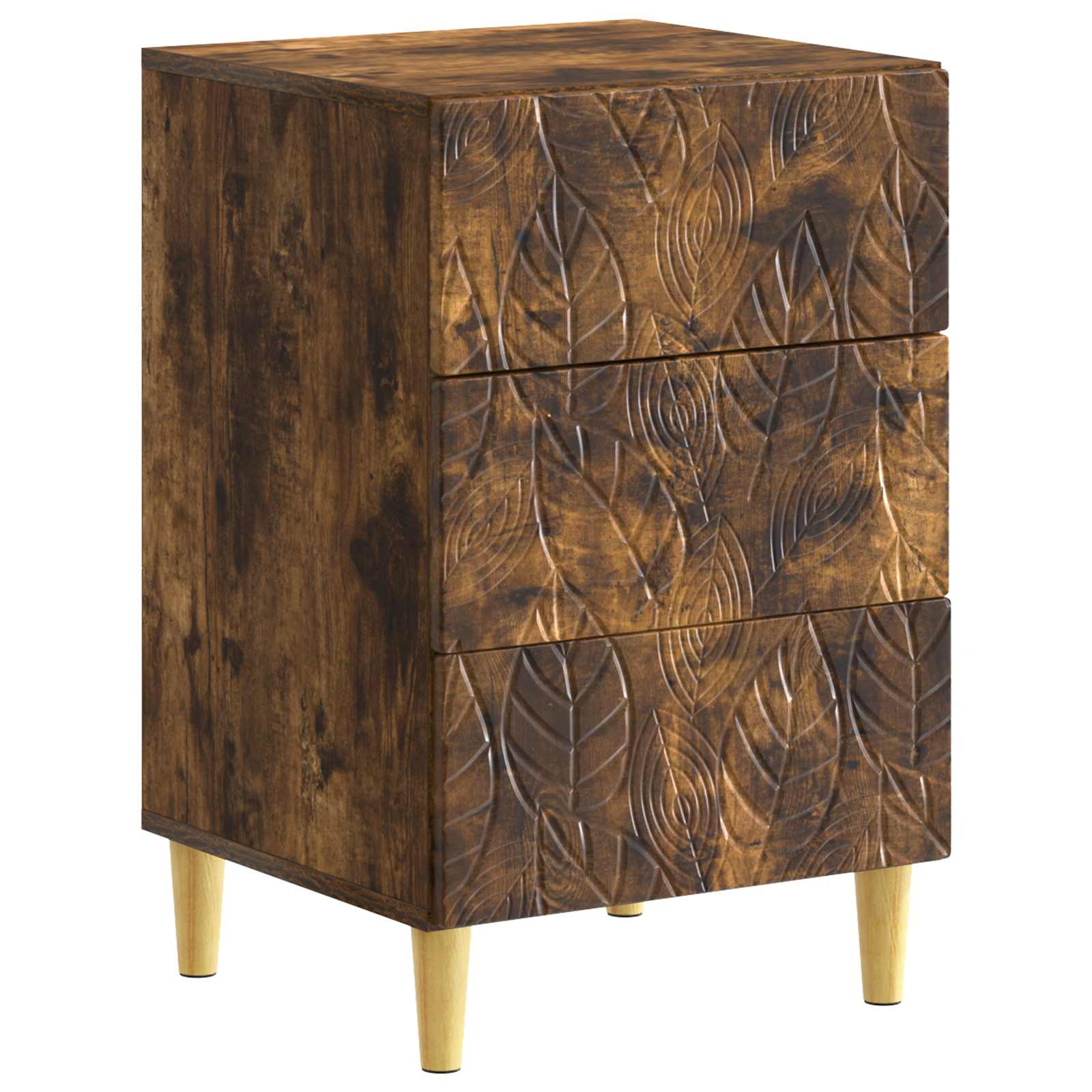 Comodino Rovere Fumo 43 x 39,5 x 66,5 cm Legno ingegnerizzato | homemem39
