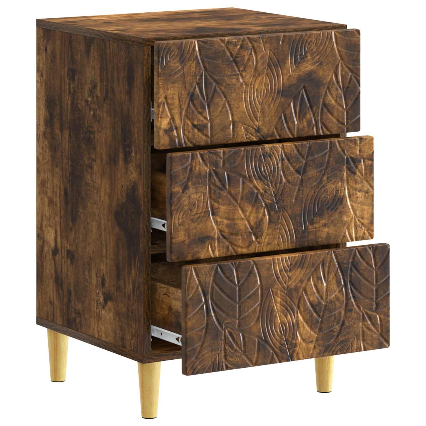 Comodino Rovere Fumo 43 x 39,5 x 66,5 cm Legno ingegnerizzato | homemem39