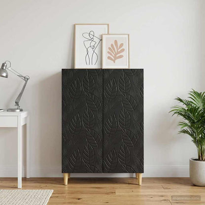 Credenza Nero 66 x 34,5 x 90 cm Legno ingegnerizzato | homemem39