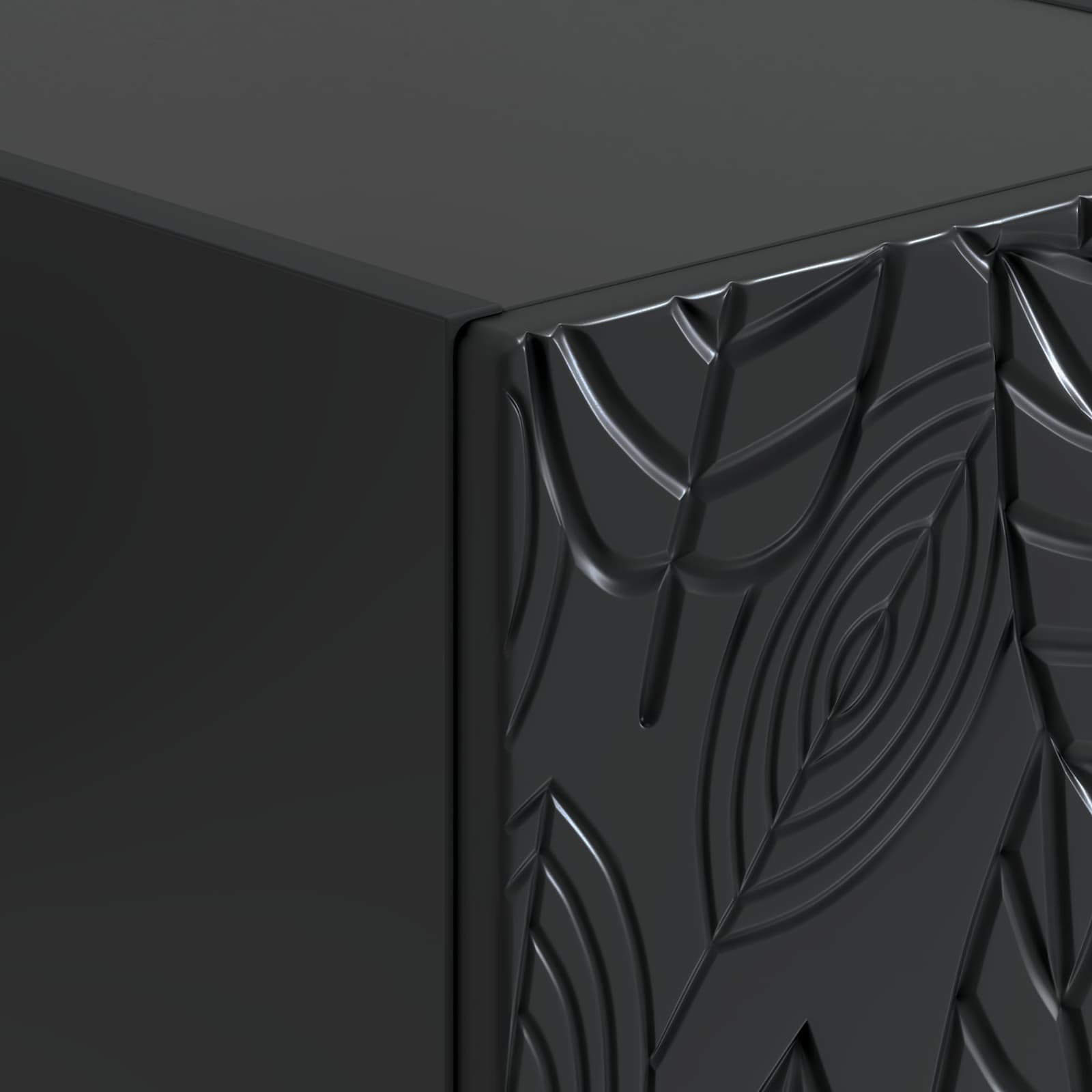 Mobile con Cassetti Nero 66 x 34,5 x 90 cm Legno ingegnerizzato | homemem39