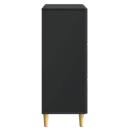 Mobile con Cassetti Nero 66 x 34,5 x 90 cm Legno ingegnerizzato | homemem39