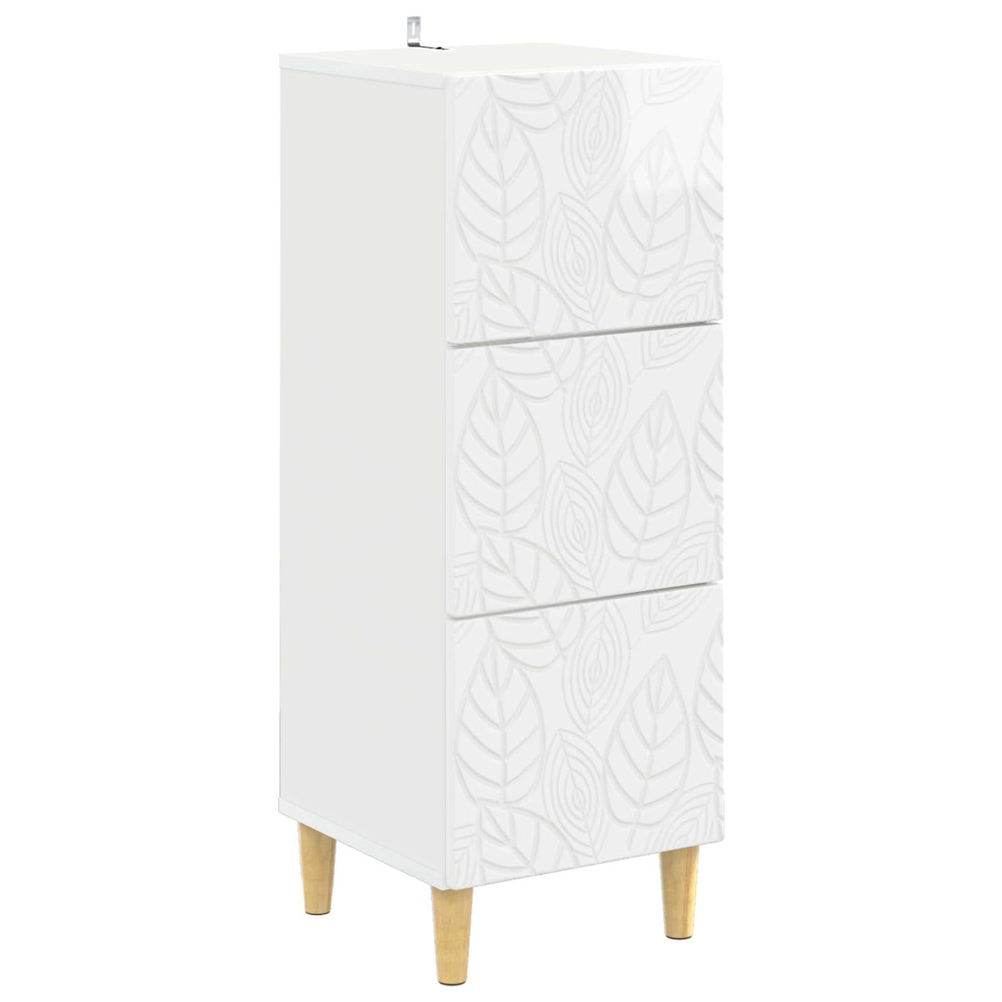 Mobile con Cassetti Bianco Lucido 33 x 34,5 x 90 cm | homemem39