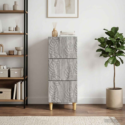 Mobile con Cassetti Sonoma grigio 33 x 34,5 x 90 cm