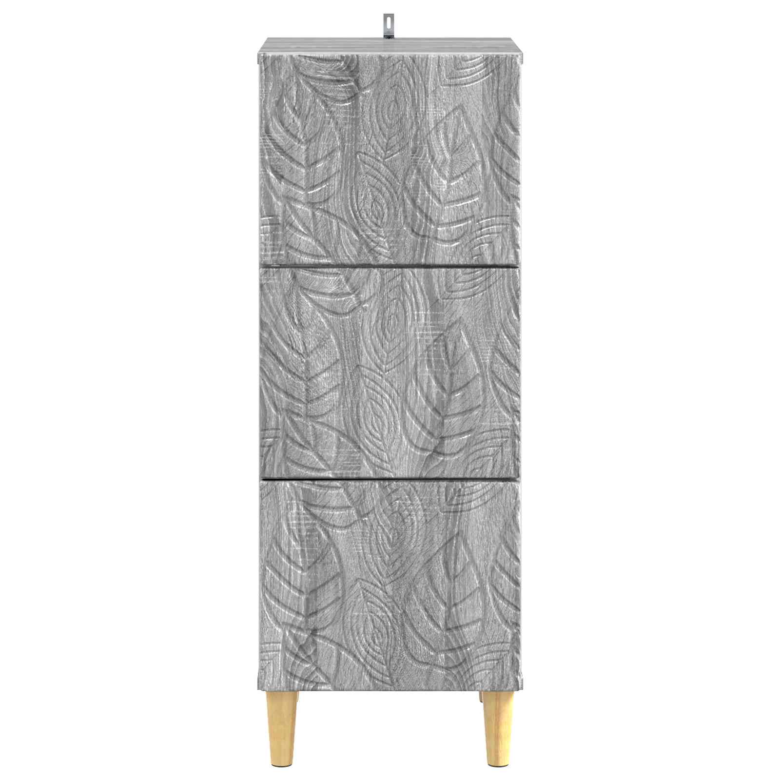 Mobile con Cassetti Sonoma grigio 33 x 34,5 x 90 cm | homemem39