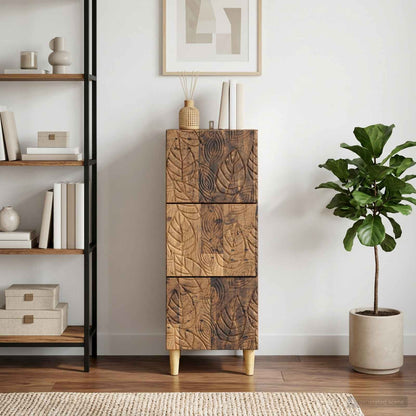 Mobile con Cassetti Legno antico 33 x 34,5 x 90 cm