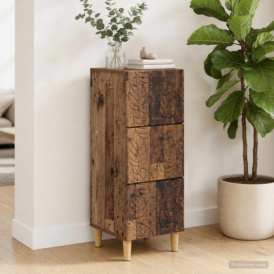 Mobile con Cassetti Legno antico 33 x 34,5 x 90 cm