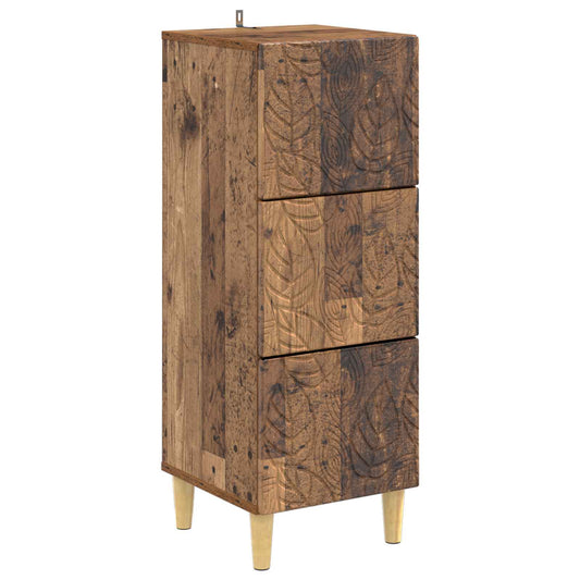 Mobile con Cassetti Legno antico 33 x 34,5 x 90 cm | homemem39