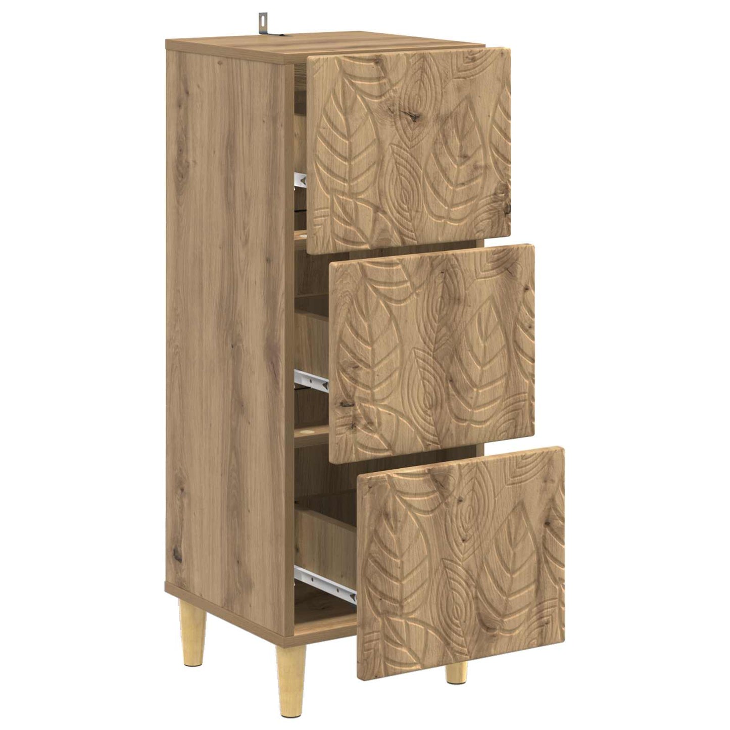 Mobile con Cassetti Rovere Artigianale 33 x 34,5 x 90 cm | homemem39
