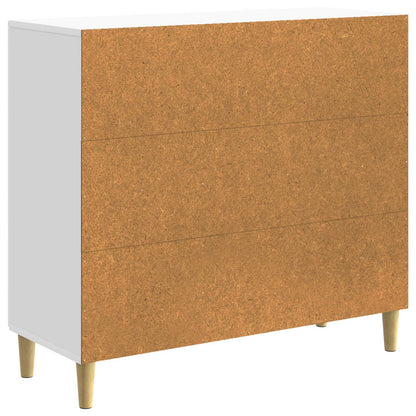 Credenza Bianco Lucido 89 x 34,5 x 80 cm Legno ingegnerizzato - homemem39