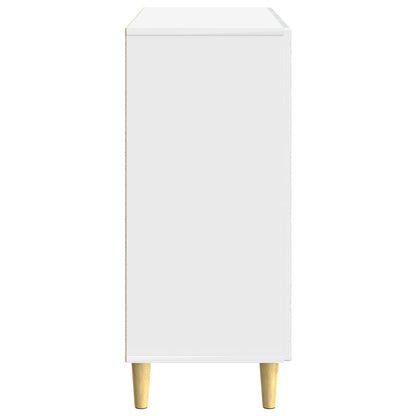 Credenza Bianco Lucido 89 x 34,5 x 80 cm Legno ingegnerizzato - homemem39