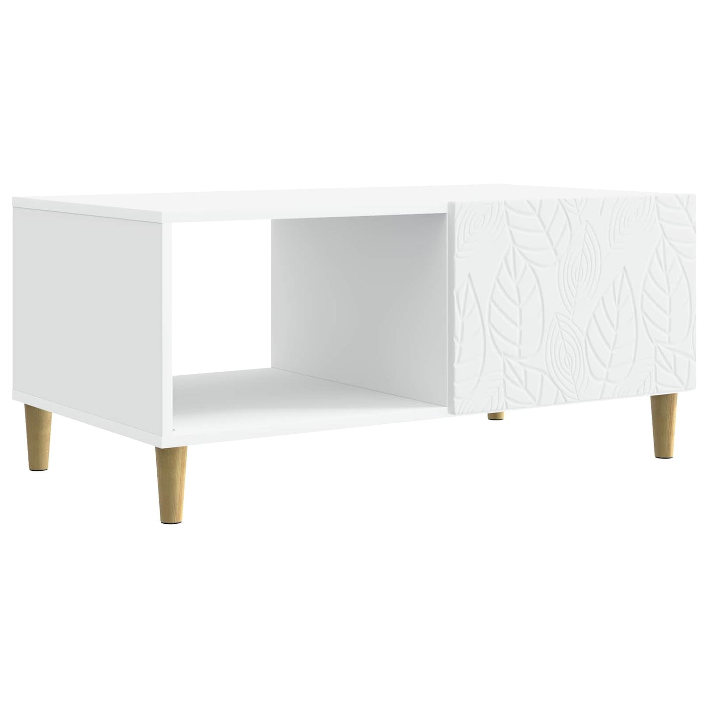 Tavolino da salotto Bianco 90 x 50 x 40 cm Legno ingegnerizzato | homemem39