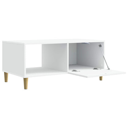 Tavolino da salotto Bianco 90 x 50 x 40 cm Legno ingegnerizzato | homemem39