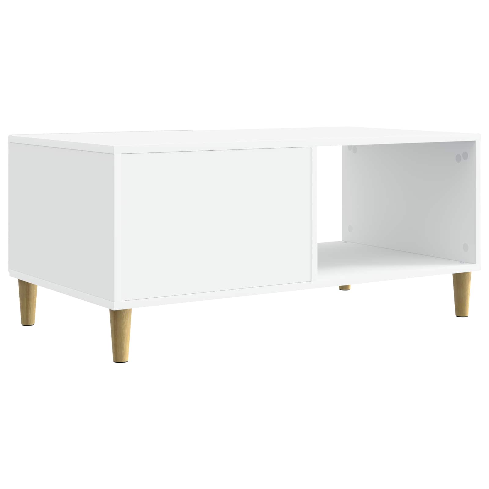 Tavolino da salotto Bianco 90 x 50 x 40 cm Legno ingegnerizzato | homemem39