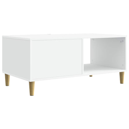 Tavolino da salotto Bianco 90 x 50 x 40 cm Legno ingegnerizzato | homemem39