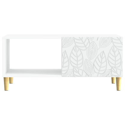 Tavolino da salotto Bianco 90 x 50 x 40 cm Legno ingegnerizzato | homemem39