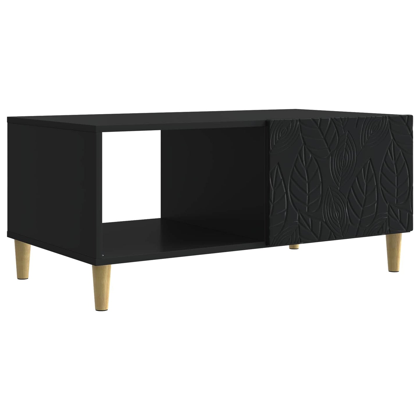 Tavolino da salotto Nero 90 x 50 x 40 cm Legno ingegnerizzato
