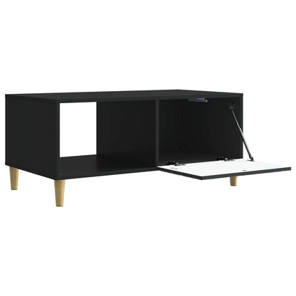 Tavolino da salotto Nero 90 x 50 x 40 cm Legno ingegnerizzato