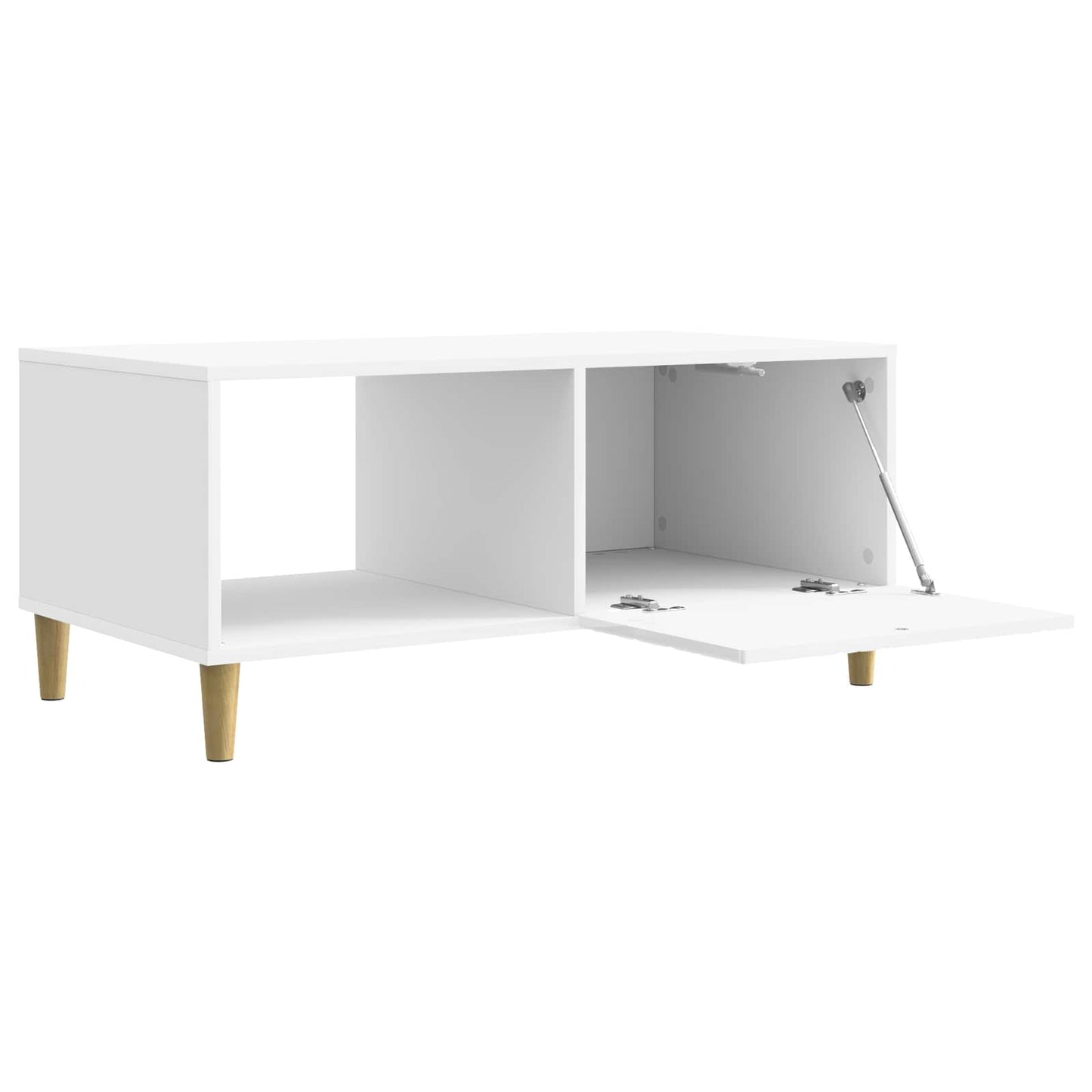 Tavolino da salotto Bianco Lucido 90 x 50 x 40 cm