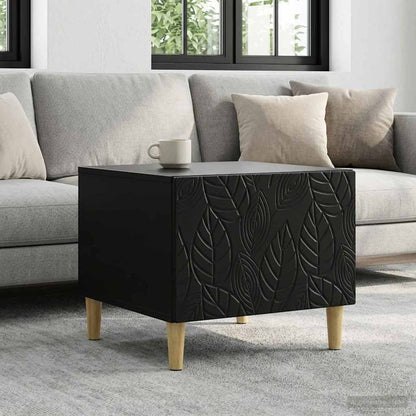 Tavolino da salotto Nero 50 x 49 x 40 cm Legno ingegnerizzato