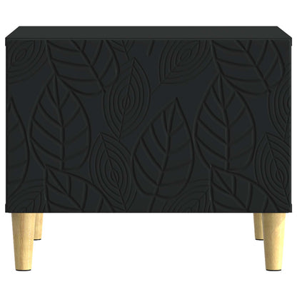 Tavolino da salotto Nero 50 x 49 x 40 cm Legno ingegnerizzato