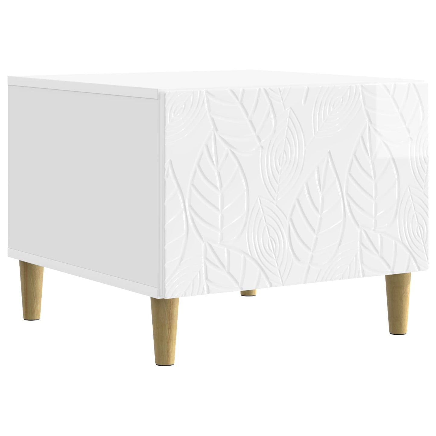Tavolino da salotto Bianco Lucido 50 x 49 x 40 cm | homemem39