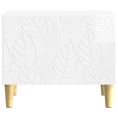 Tavolino da salotto Bianco Lucido 50 x 49 x 40 cm | homemem39