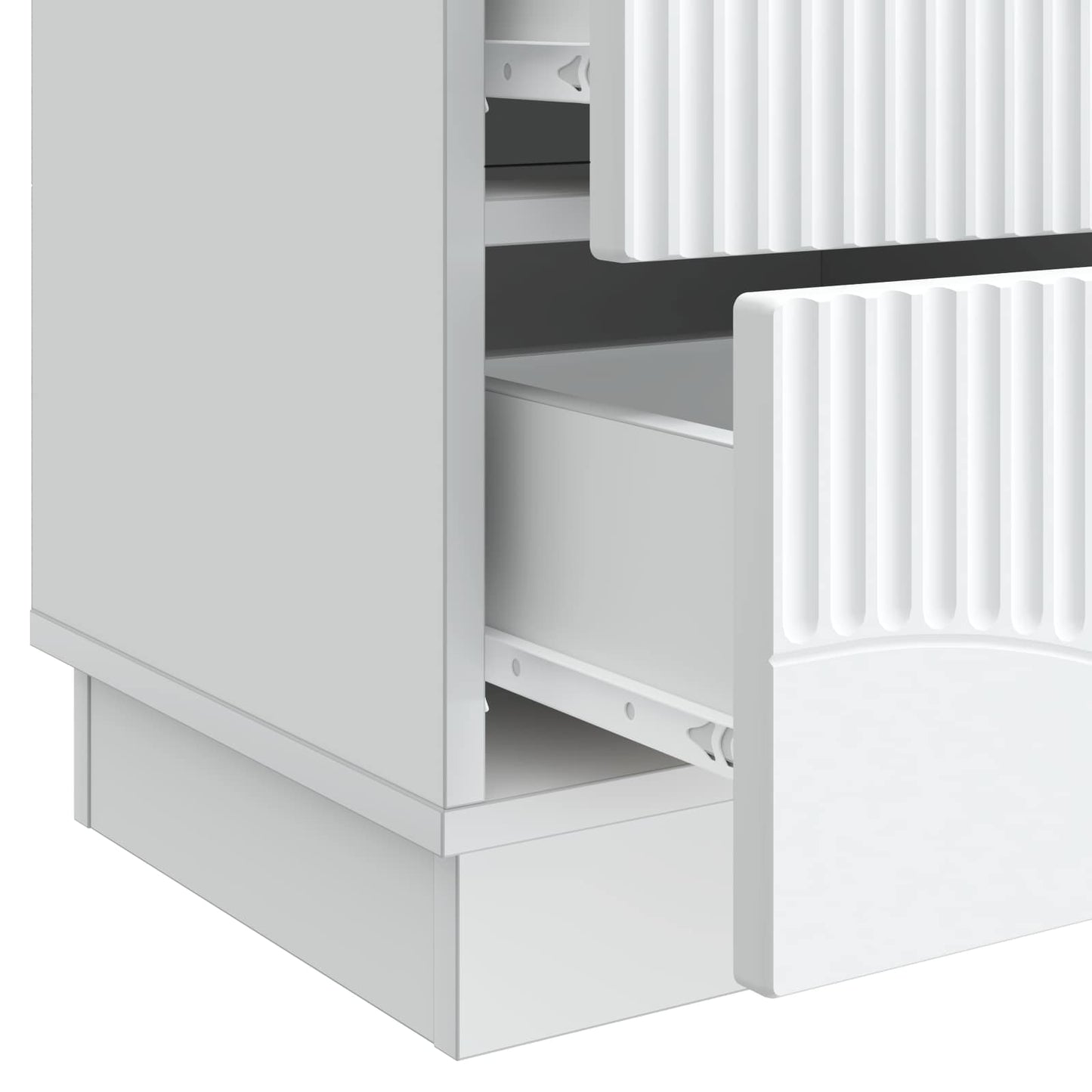Armadio da Notte con cassetto 2 pcs Bianco 43 x 34,5 x 44,5 cm | homemem39