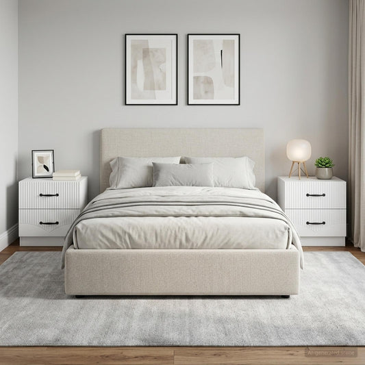 Armadio da Notte 2 pz Bianco 43 x 34,5 x 44,5 cm