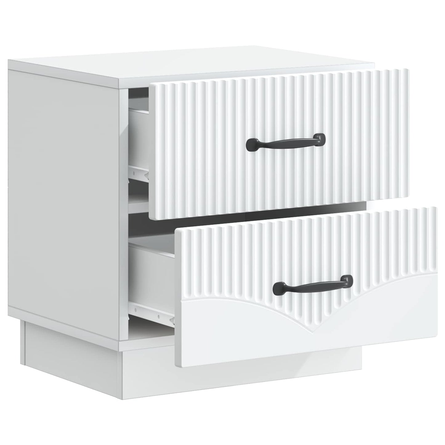 Armadio da Notte con cassetto 2 pcs Bianco 43 x 34,5 x 44,5 cm | homemem39