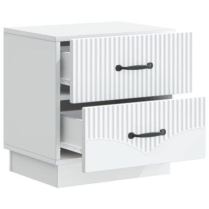 Armadio da Notte con cassetto 2 pcs Bianco 43 x 34,5 x 44,5 cm | homemem39