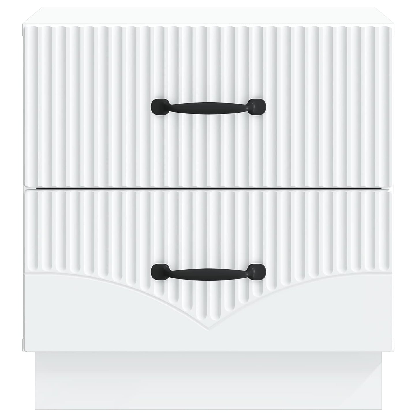 Armadio da Notte con cassetto 2 pcs Bianco 43 x 34,5 x 44,5 cm | homemem39