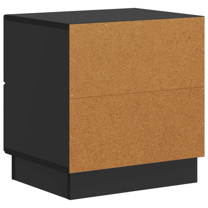 Armadio da Notte Nero 43 x 34,5 x 44,5 cm Legno ingegnerizzato